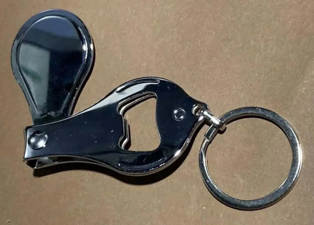 Frida Kahlo Portrait Nail Clipper Bottle Opener Keychain